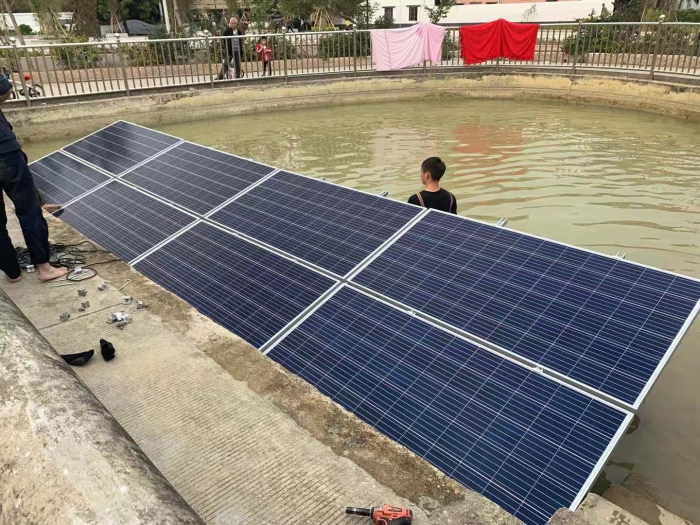 750W solar aeration System in Shenzhen 