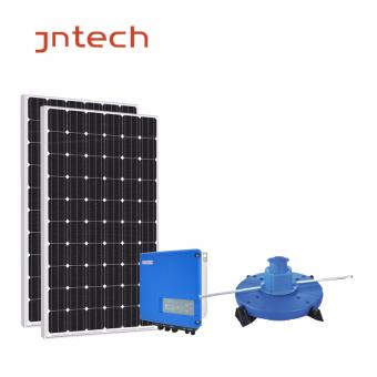 Jntech solar aeration system in water fishing pisciculture
