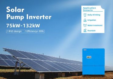 132-kW-Solarpumpen-Wechselrichter für die großflächige Bewässerung von Ackerland