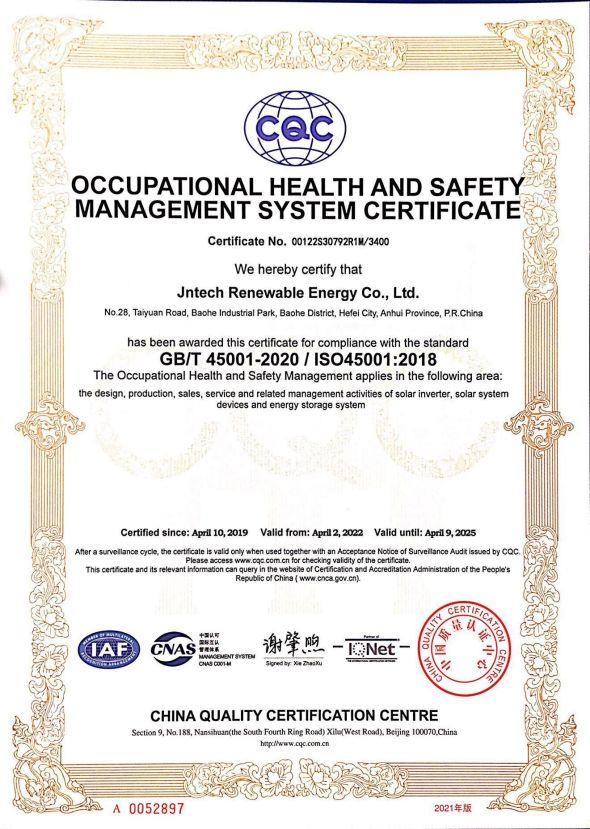 Gesundheit und Sicherheit am ArbeitsplatzManagement-System-Zertifizierung
